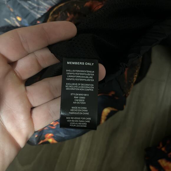 Game Of Thrones House Of The Dragon Windbreaker Jacket Mens Medium Members Only - Picture 8 of 12